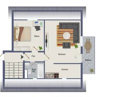 Preisupdate : A.-Innenstadt – Dachwohnung als preiswerte Kapitalanlage