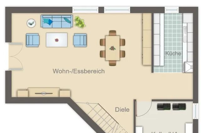 Grundriss Gartengeschoss