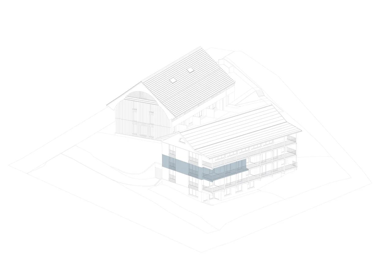 Axonometrie Wohnung 4