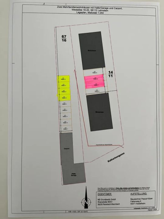 Neu errichteter Stellplatz in Lahnstein