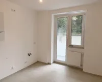 Küche mit Balkon
