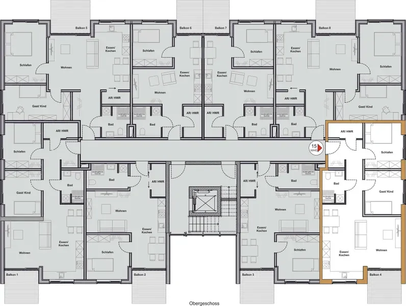 1. OG Wohnung 15