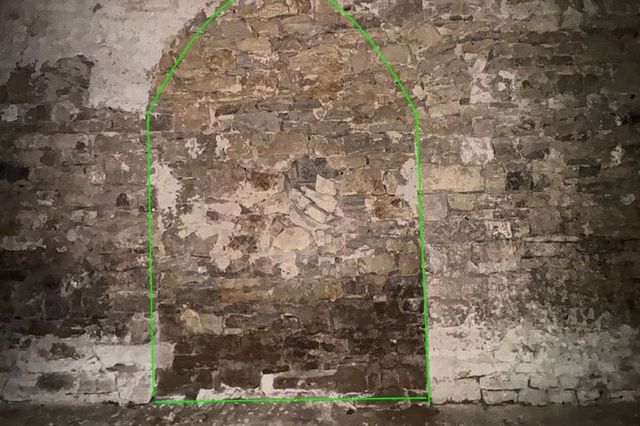 Ehemaliger Zugang zum Haus