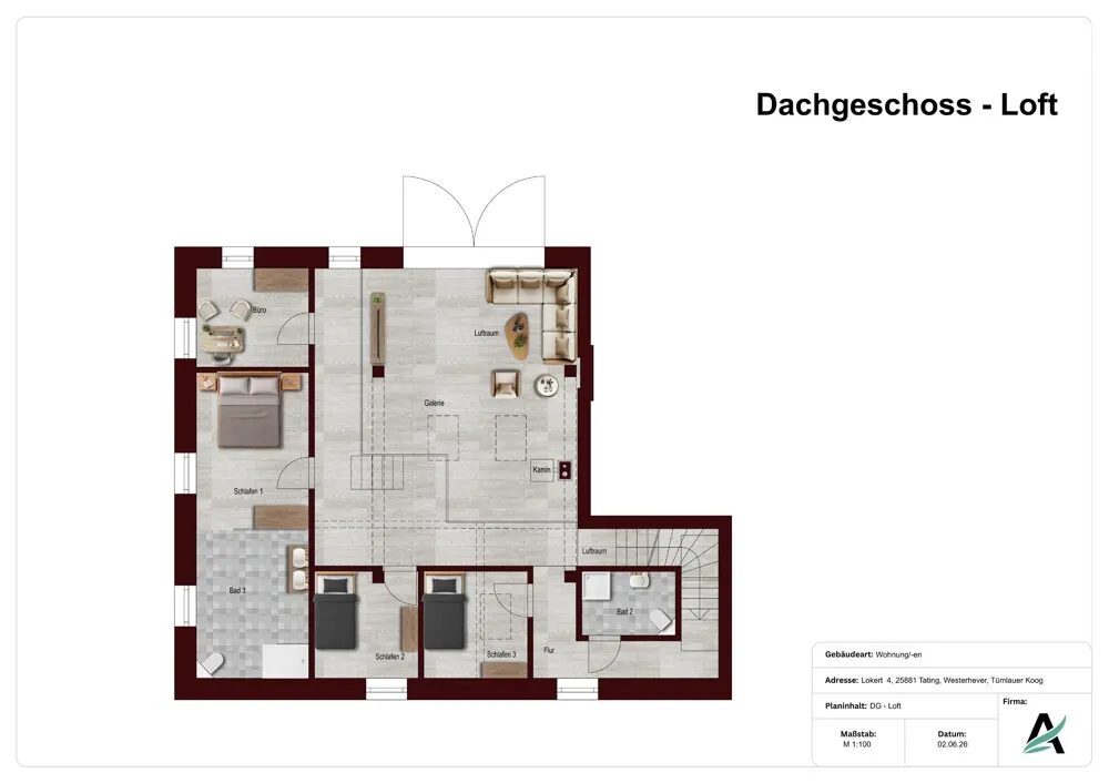Grundriss Obergeschoss
