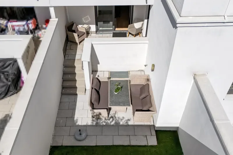 Drohnenansicht Atriumgarten