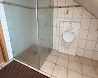 begehbare Dusche im Bad