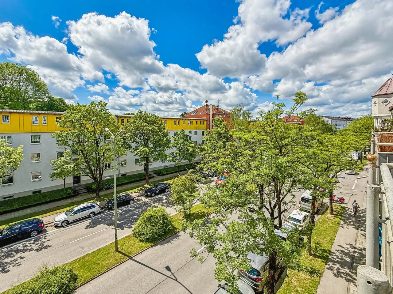 Blick vom Balkon