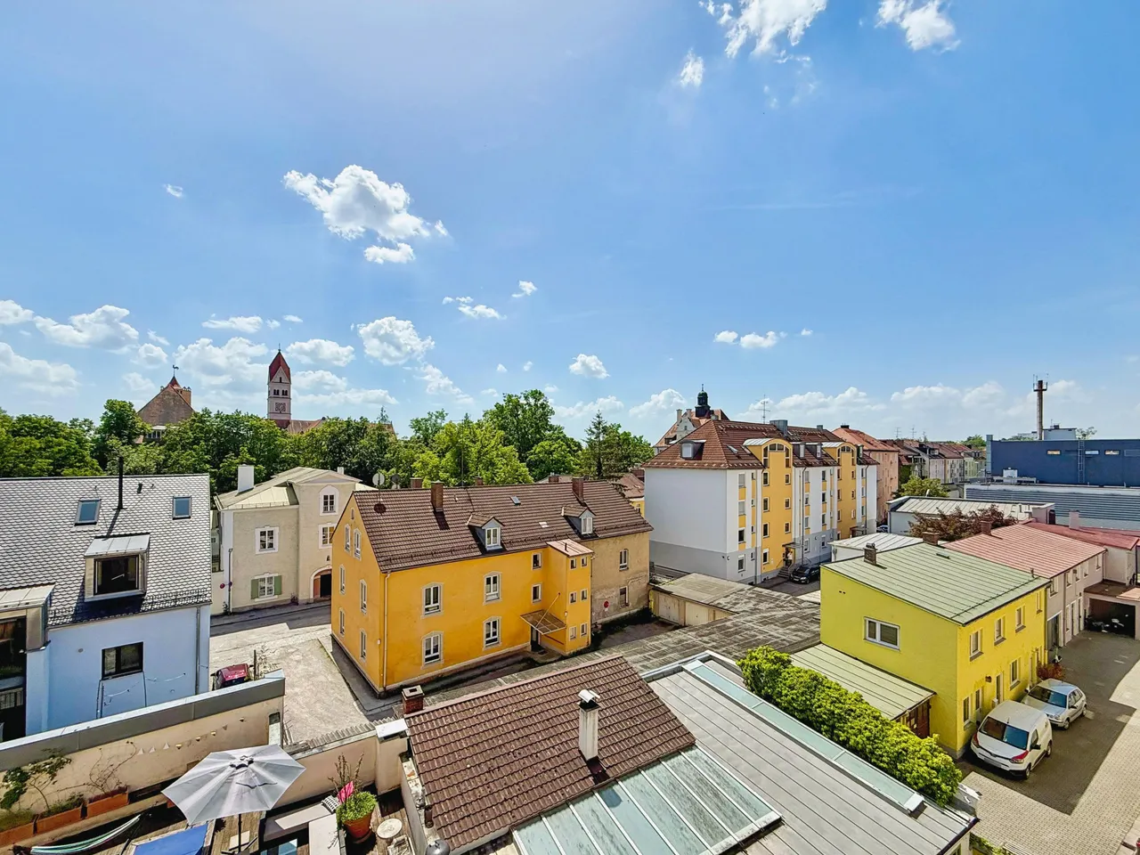 Aussicht vom Balkon