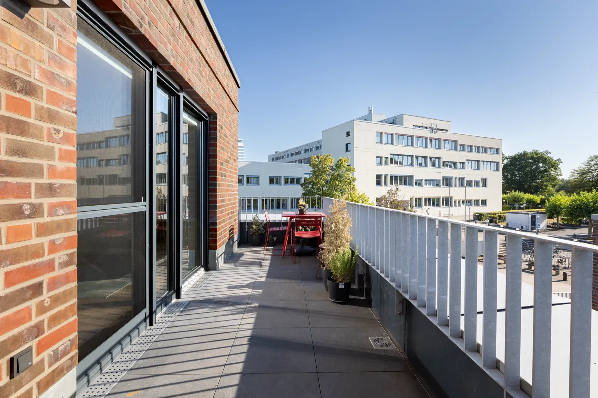Die große Dachterrasse