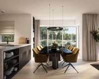 Es handelt sich um unverbindliche Illustrationen mit Sonderausstattungen. Die Bauausführung erfolgt durch das Bauunternehmen