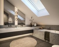 Es handelt sich um unverbindliche Illustrationen mit Sonderausstattungen. Die Bauausführung erfolgt durch das Bauunternehmen