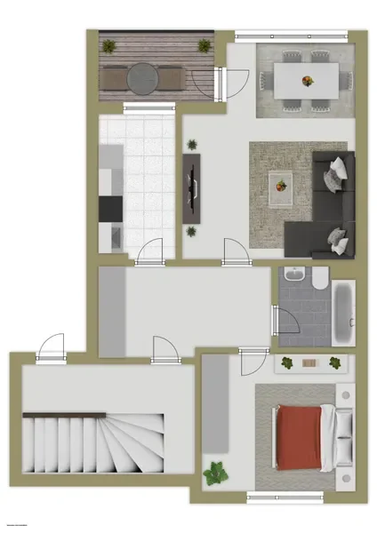 60m² Wohnungen