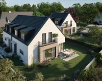 Es handelt sich um unverbindliche Illustrationen mit Sonderausstattungen. Die Bauausführung erfolgt durch das Bauunternehmen