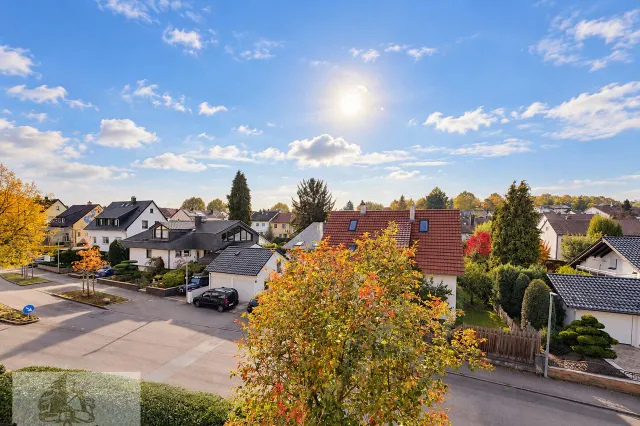 Aussicht vom Balkon