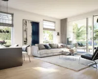 Es handelt sich um unverbindliche Illustrationen mit Sonderausstattungen. Die Bauausführung erfolgt durch das Bauunternehmen