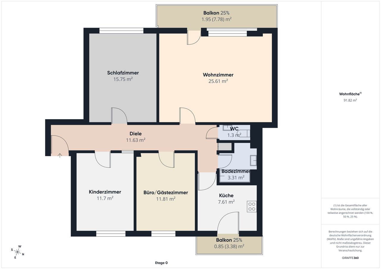 Grundriss Wohnung