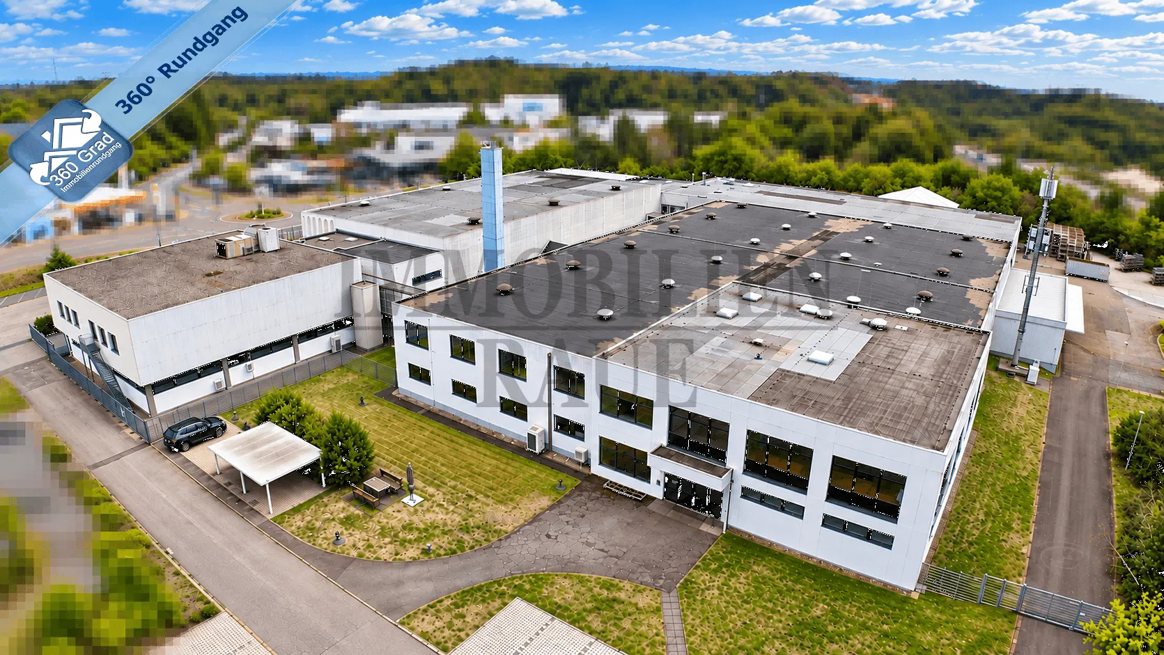 GROSSZÜGIGE GEWERBE- UND INDUSTRIELIEGENSCHAFT MIT PRODUKTIONS-, LAGER-, WERKSTATT- UND BÜROFLÄCHEN
