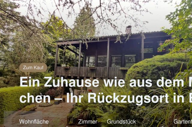 Nicht mehr verfügbar: Ein Zuhause wie aus dem Märchen – Ihr Rückzugsort in Bullau