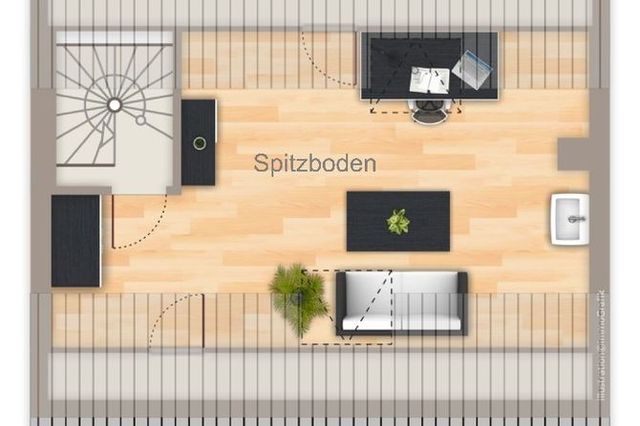 Grundriss Spitzboden