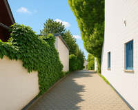 Zufahrt Garage KI bearbeitet