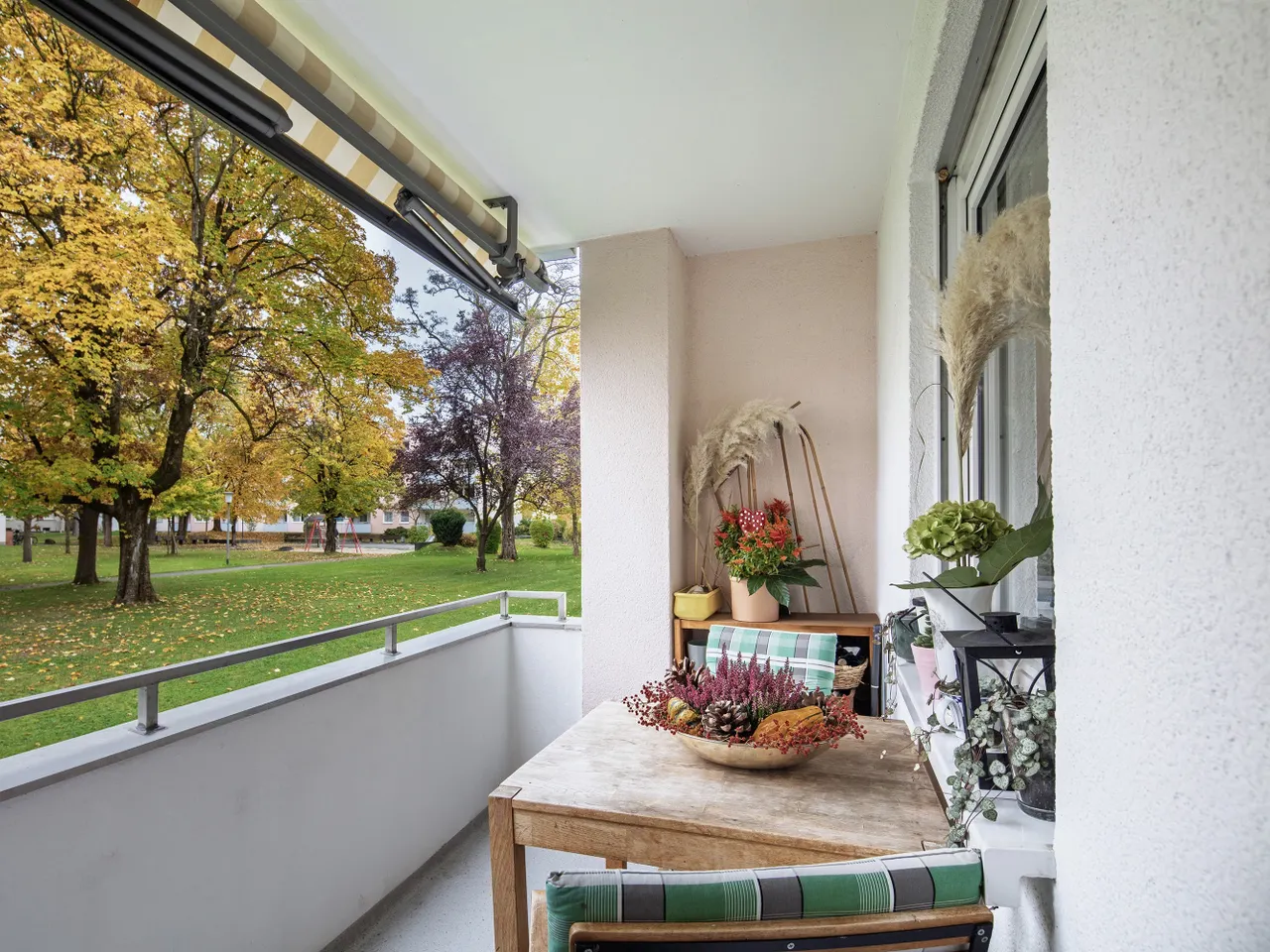 Ausblick vom Balkon