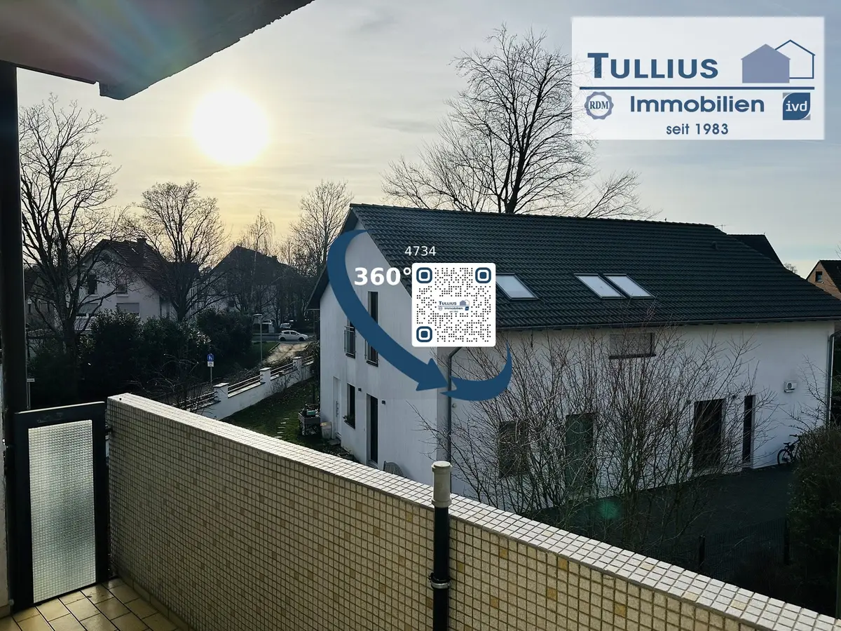 Blick vom Balkon