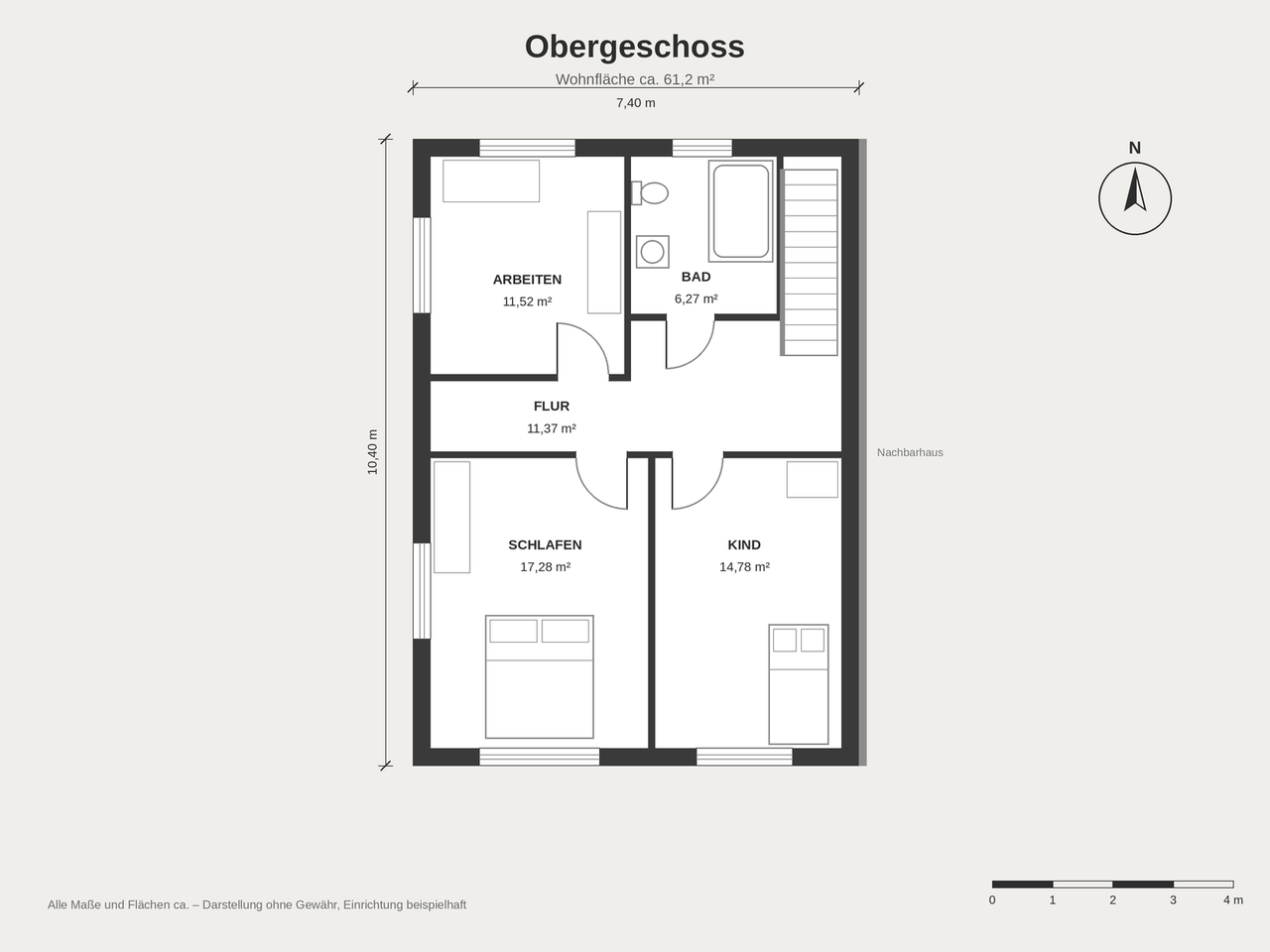 Grundriss Obergeschoss