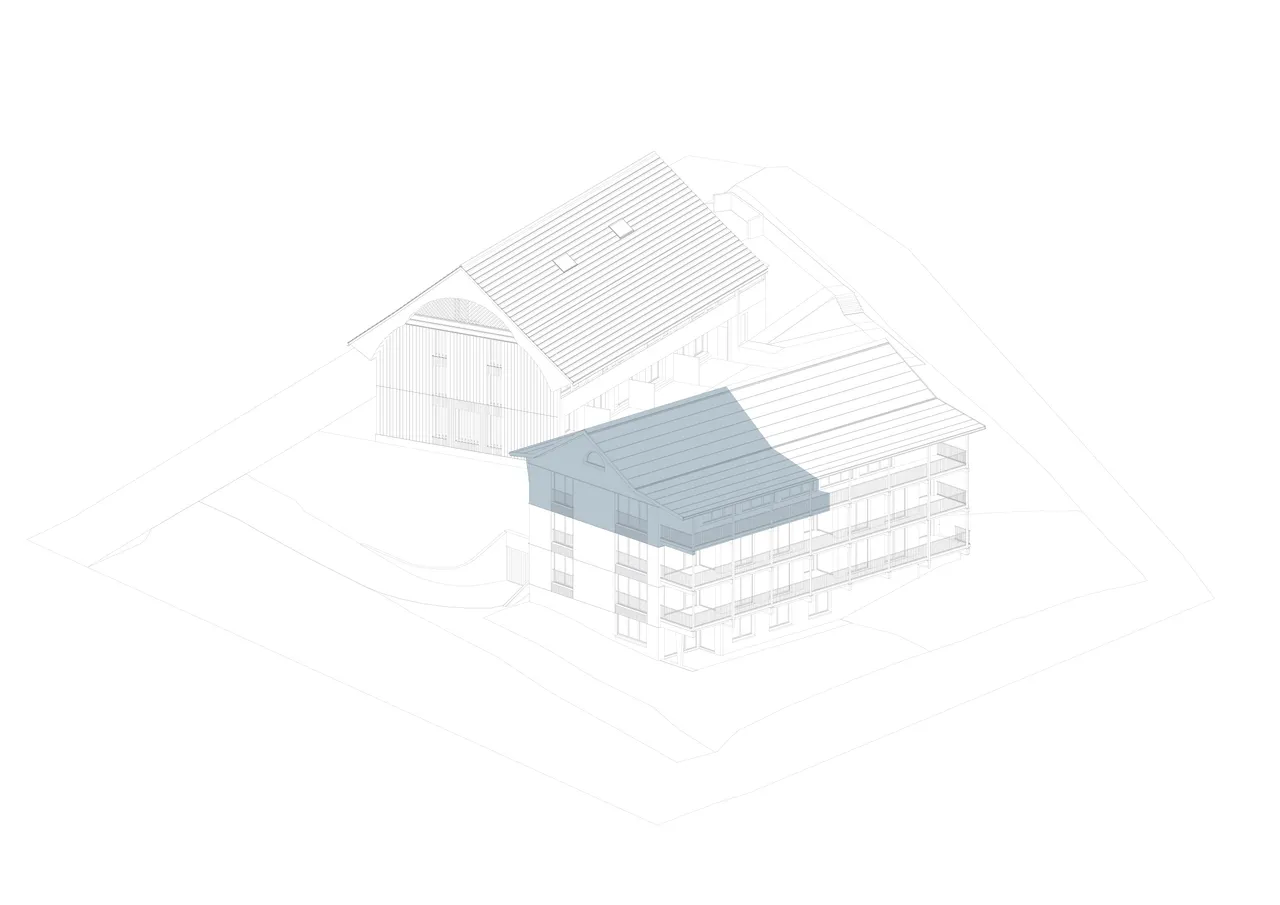 Axonometrie Wohnung 6