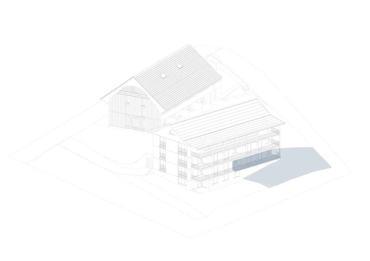 Axonometrie Wohnung 3
