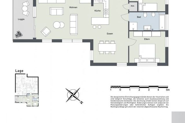 Grundriss Wohnung Nr. 6
