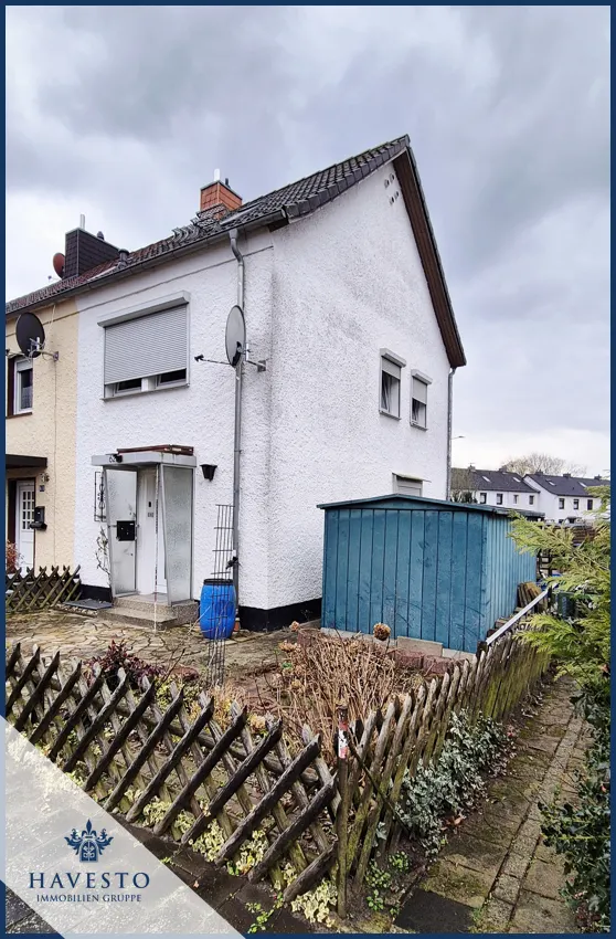 Blick auf das Reihenendhaus mit Extras