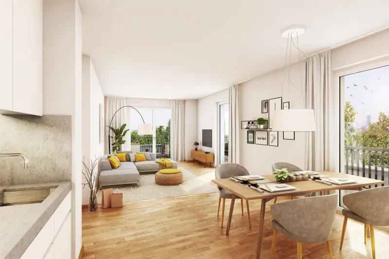 Exklusive 4-Zimmer-Wohnung mit Ost- und Westbalkon direkt am Naturschutzgebiet!