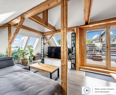 Wohnen mit Charakter! Großzügige Maisonettewohnung mit Sonnenterrasse und herrlichem Weitblick