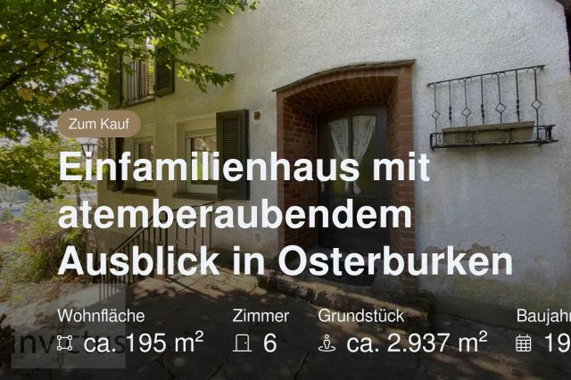 Nicht mehr verfügbar: Einfamilienhaus mit atemberaubendem Ausblick in Osterburken