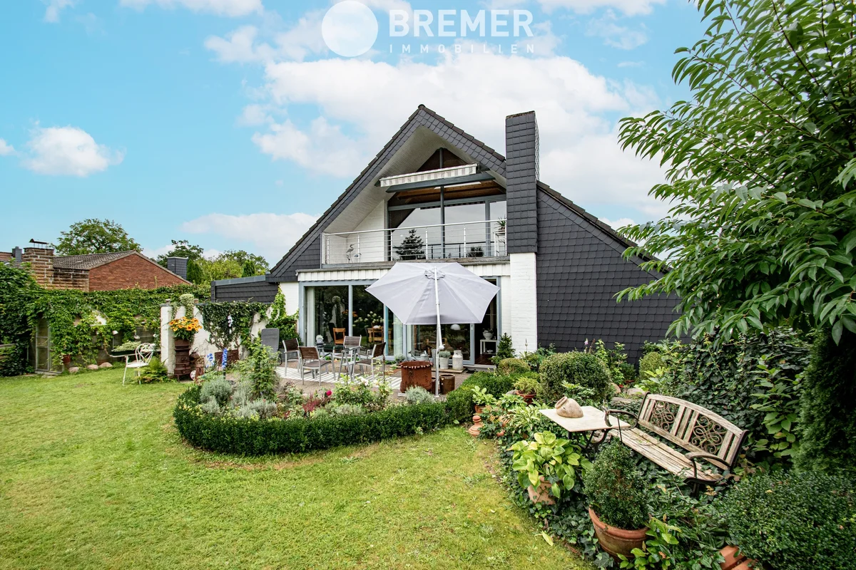 Westansicht, Garten