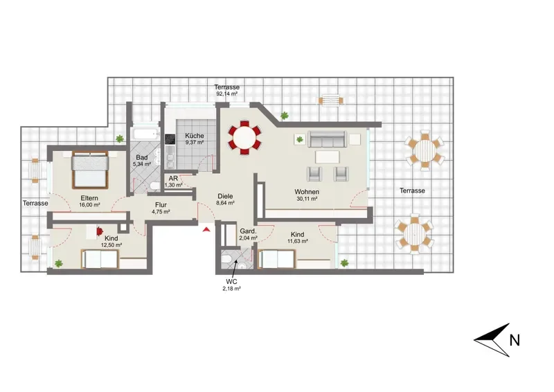2. Obergeschoss / Penthouse