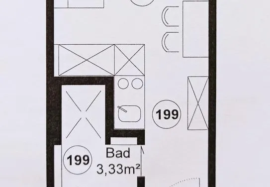5 Monate anmietbar! Modernes 1-Zimmer-Apartment im StudioMuc