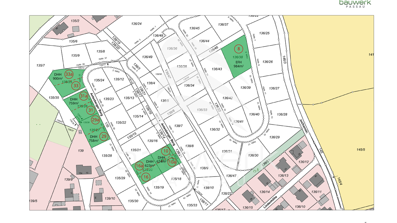 Antesberger Berg - Lageplan