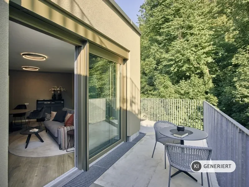 KI-generiert: Balkon