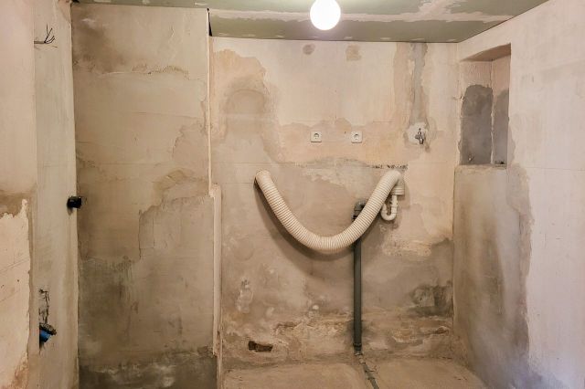 Gäste-WC/ Waschküche in Vorbereitung