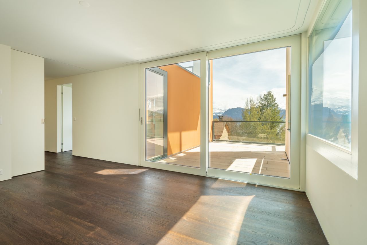 Zimmer mit flexibler Schiebetür