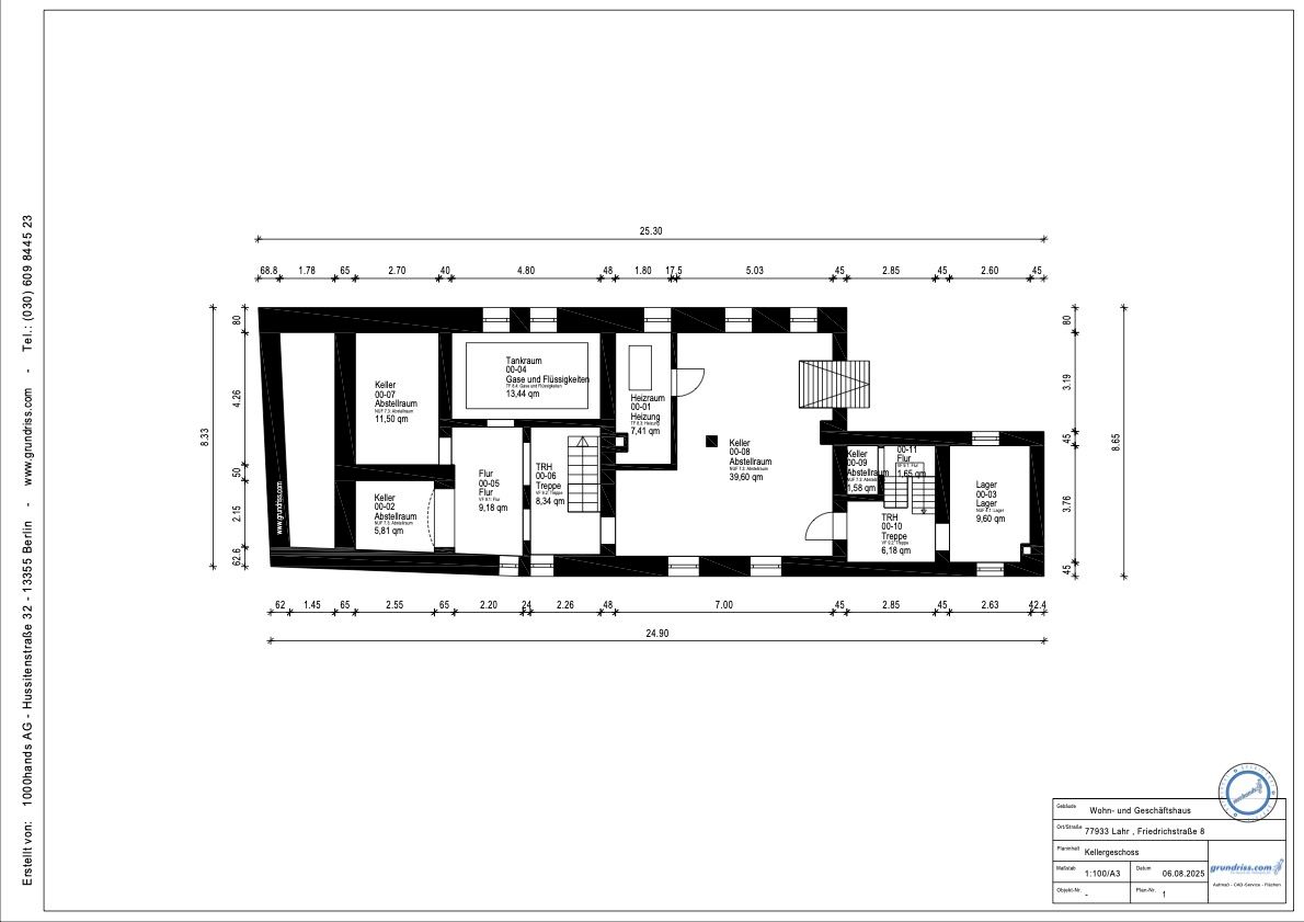 Grundriss Kellergeschoss