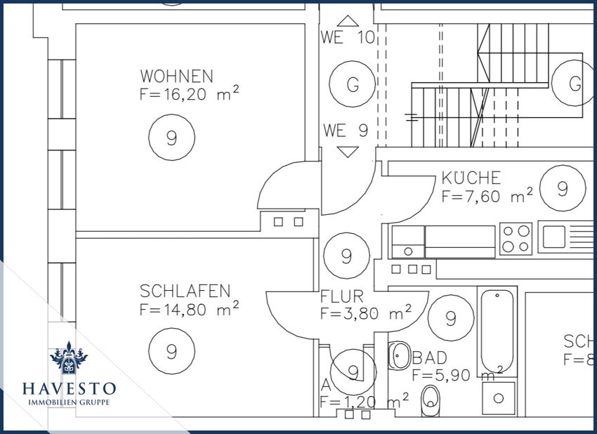 Frisch renovierte 2-Raumwohnung mit Einbauküche & ca. 50 m² Wohnkomfort in bester Lage Sudenburgs! - Foto 5