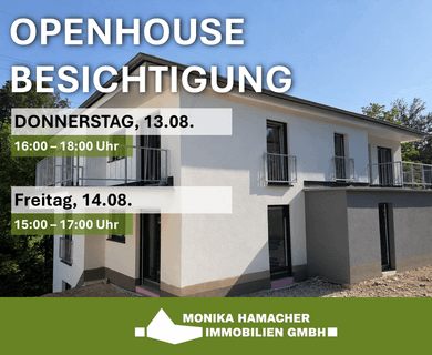 Neubau-Erstbezug! 2-3-Zimmer-Wohnungen mit Balkon/Terrasse oder Garten