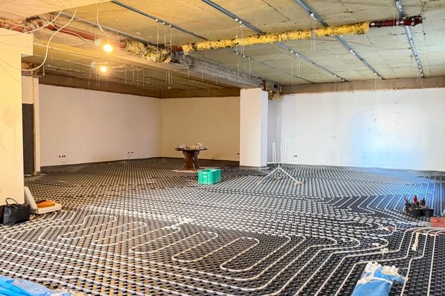 Ansicht mit Fußbodenheizung