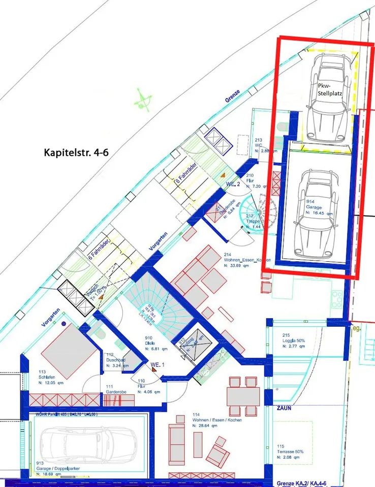Garage + Stellplatz