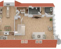 Grundriss Obergeschoss (nicht maßstabsgetreu)