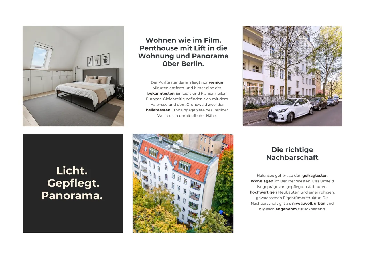 Lichtdurchflutetes Penthouse