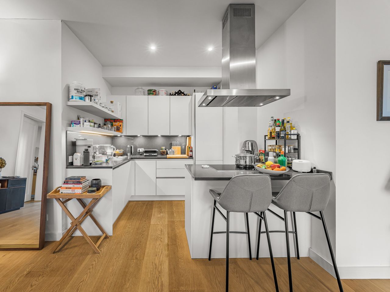 offene Küche mit Theke