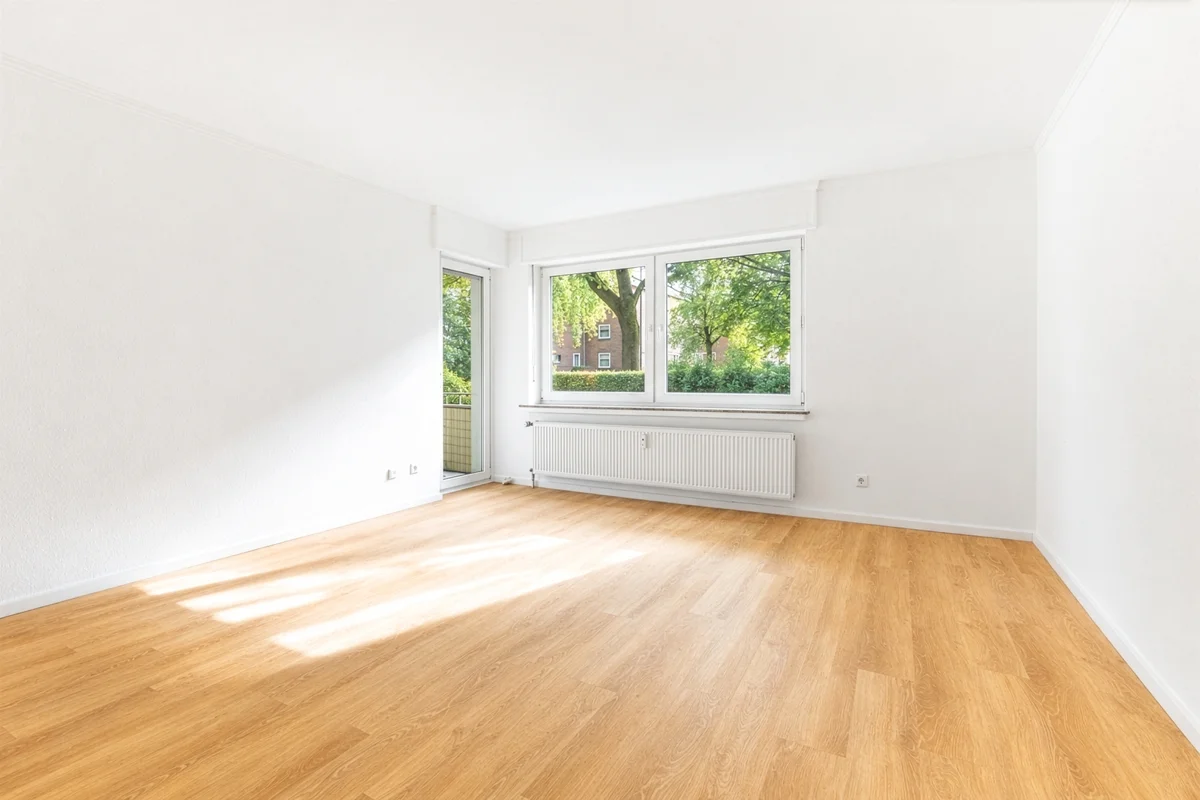 Das großzügige Wohnzimmer...